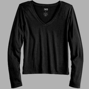 SO® Essential Long Sleeve V-Neck Top